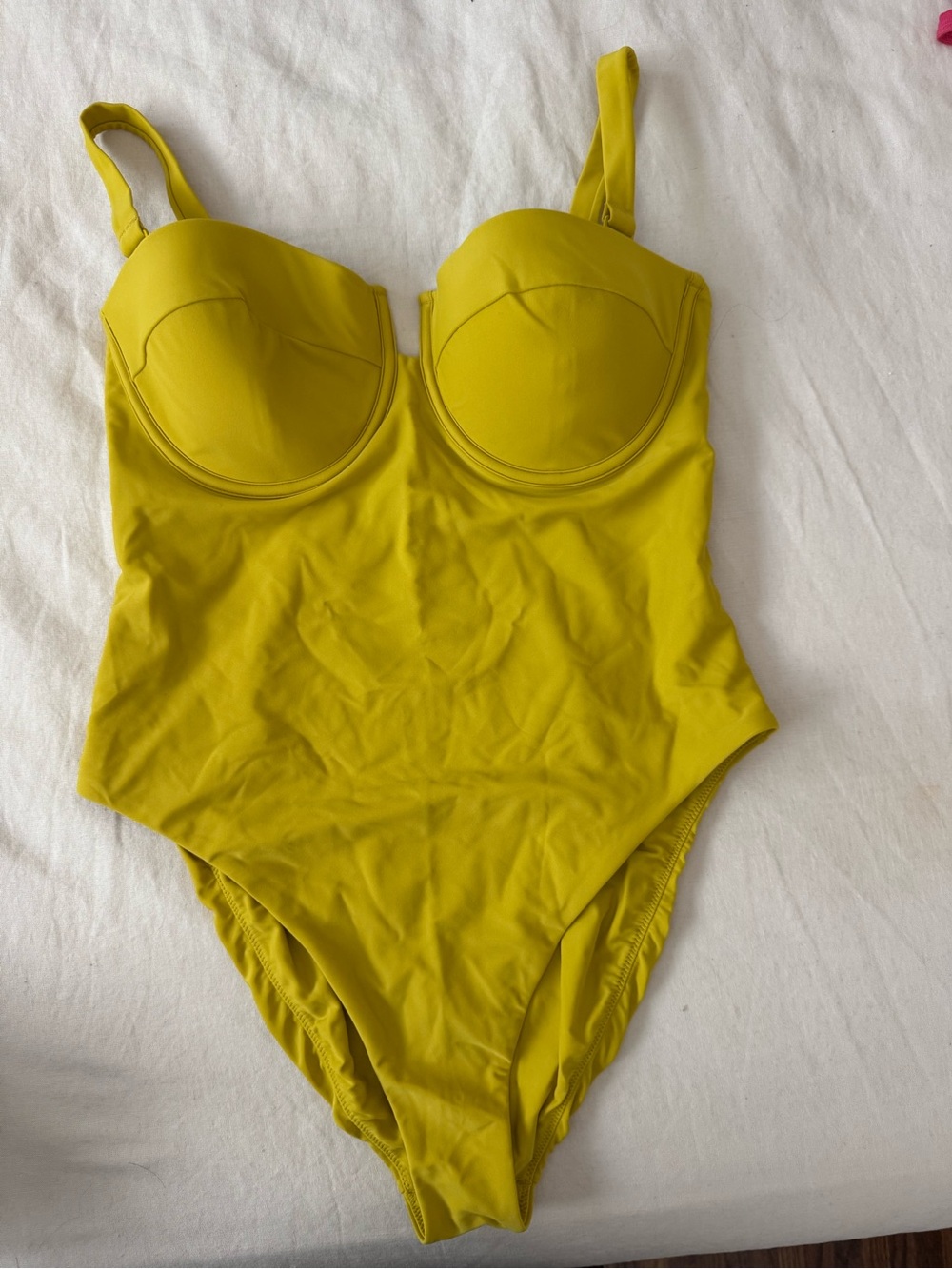 Express Yellow One-Piece Swimsuit